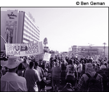 protest in L.A.